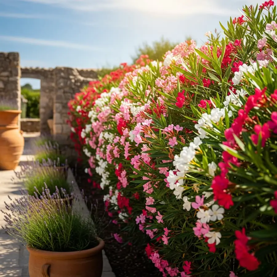 adelfa seto a pleno sol seto de adelfa