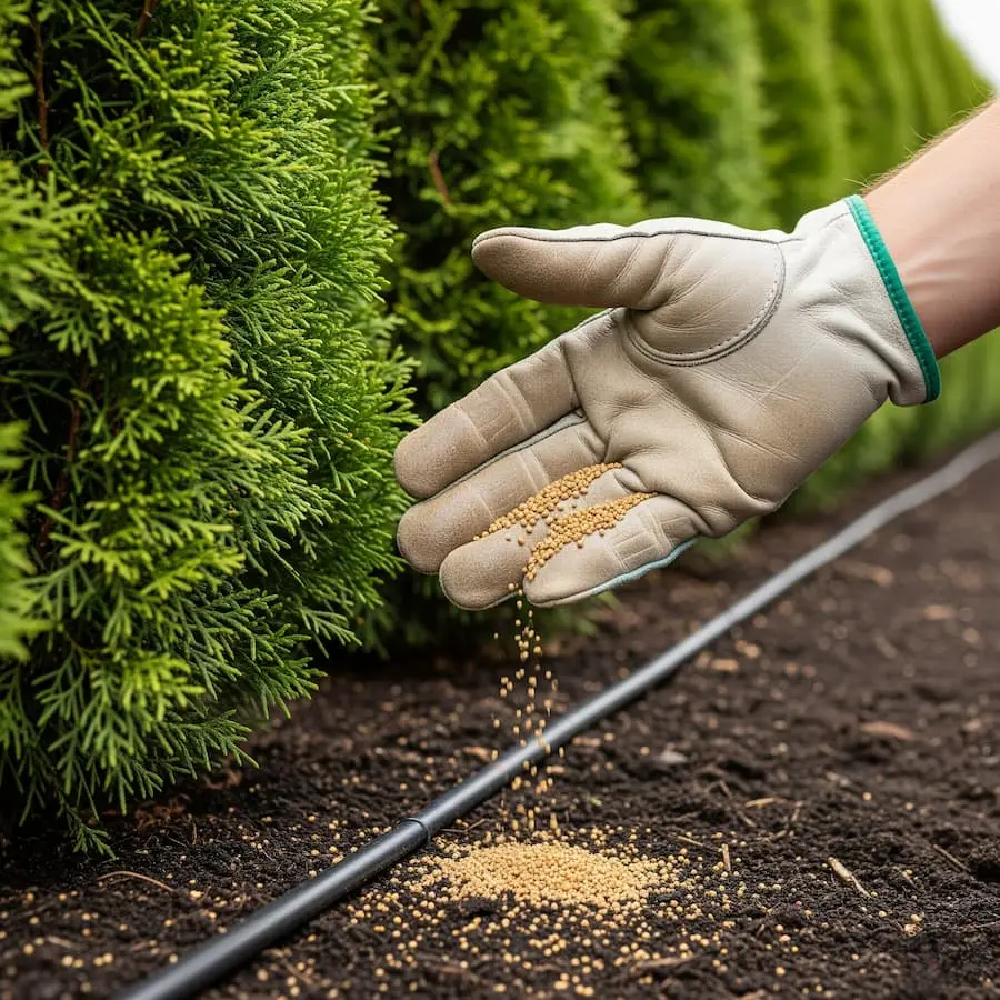 abonado de leylandi abonado de leylandii con abono liberación lenta