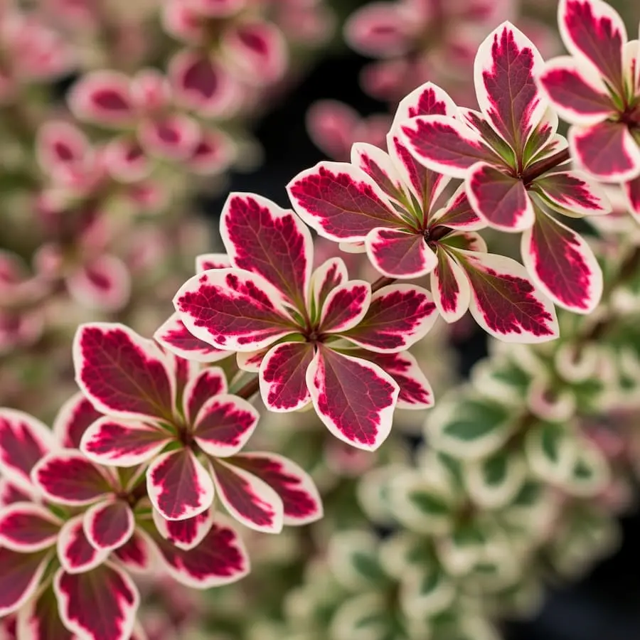 berberis harlequin combinación de color perfecta