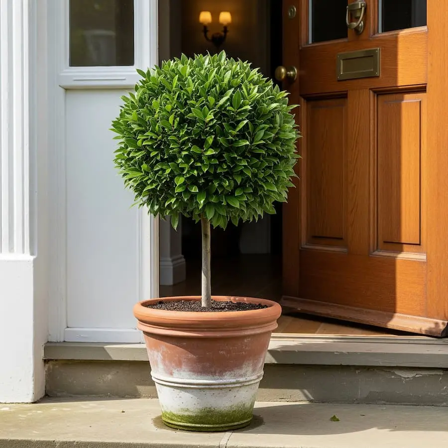 laurel fusta baja en maceta