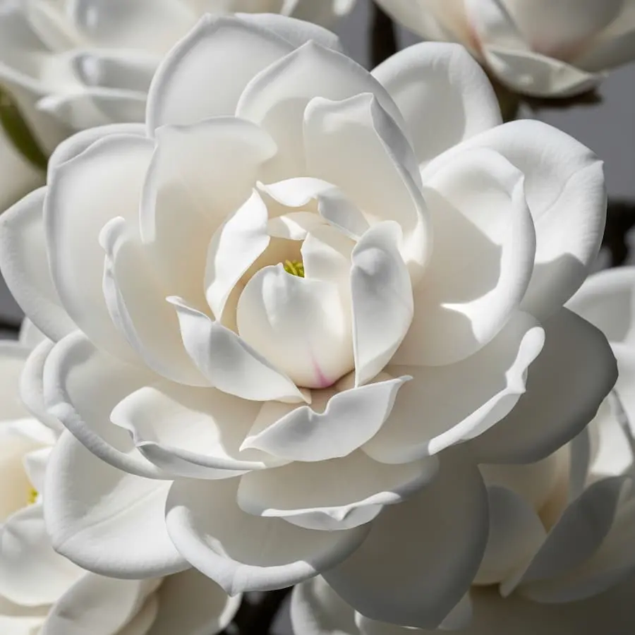 magnolia double diamond flor (1) magnolia double diamond, la flor blanca doble