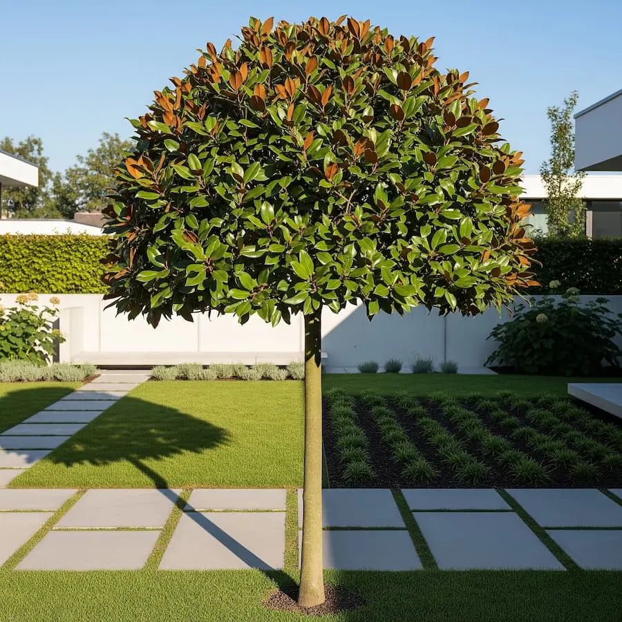 magnolio formado en arbol